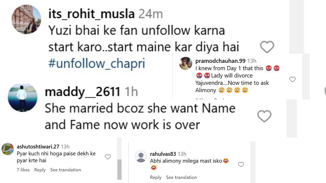 धनश्री वर्मा के वायरल वीडियो पर फैन ने किए कमेंट (photo credit: instagram/filmymantramedia)